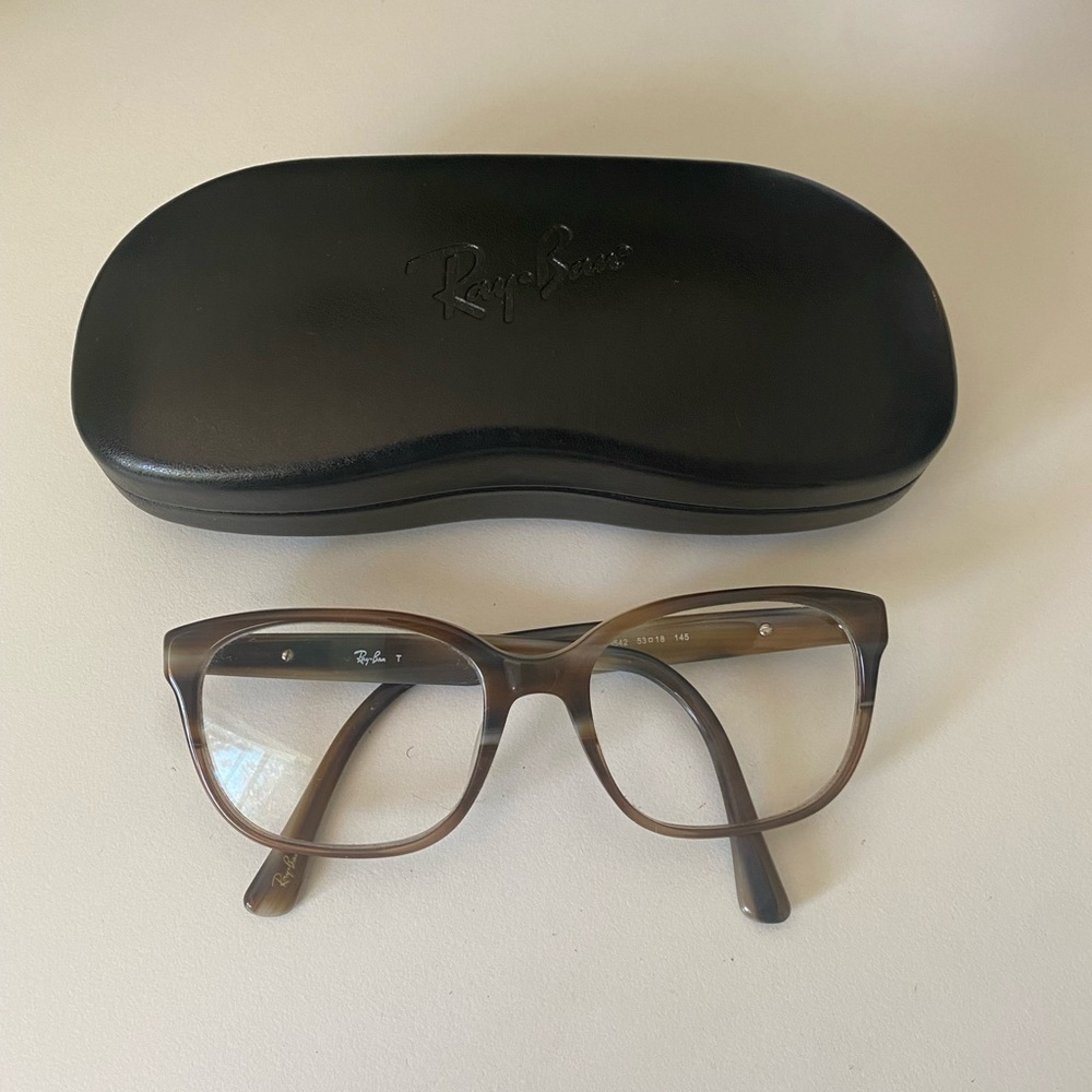Ray Ban full framed glasses style RB5340F in color Brown Horn